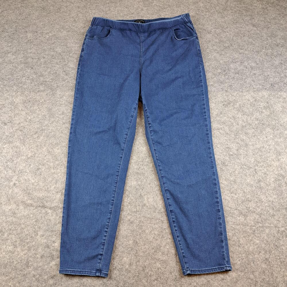 Universal Standard Jeans Womens 14-16 Blue Pull On Stretch Denim Jeggings Pants